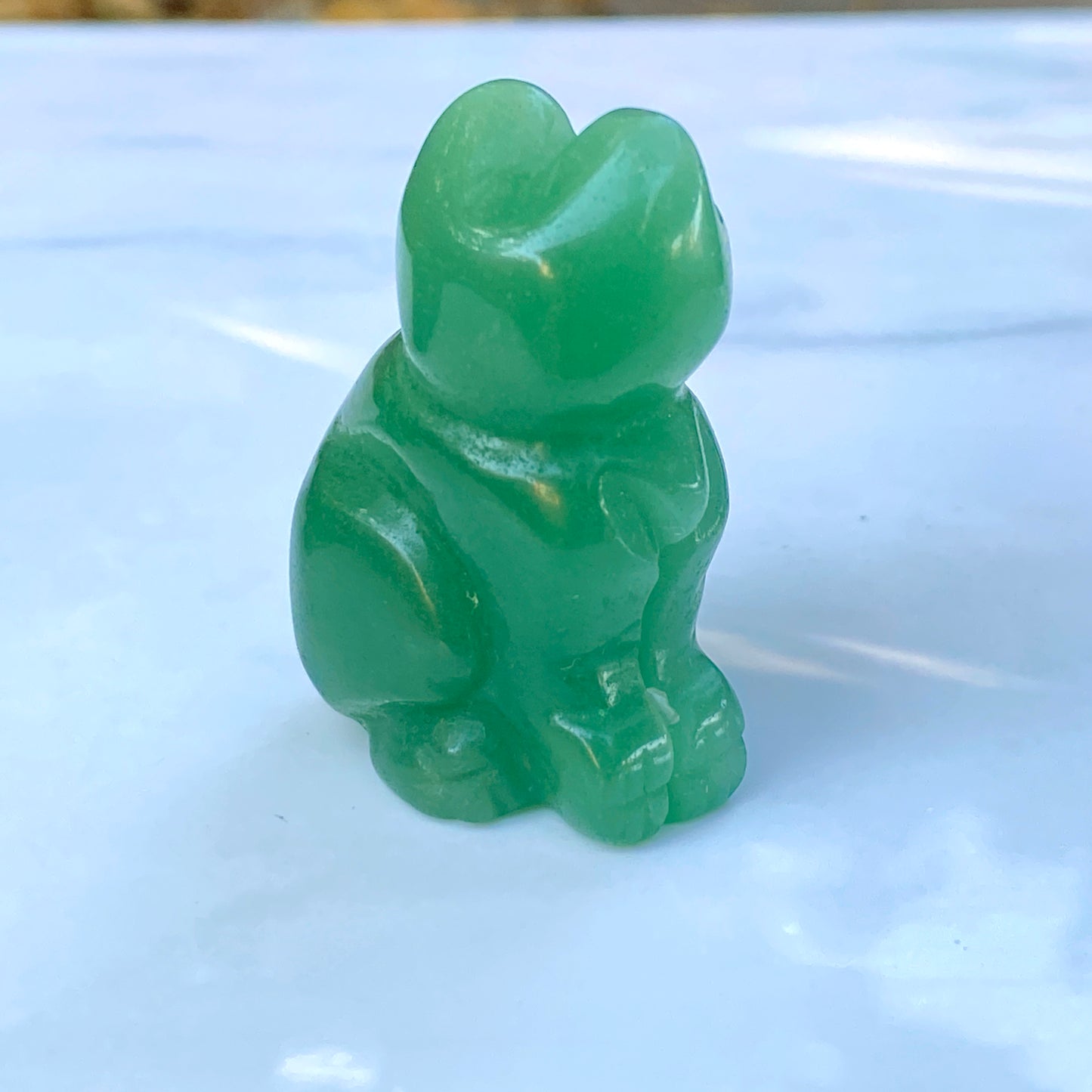 Natural Green Aventurine Cat