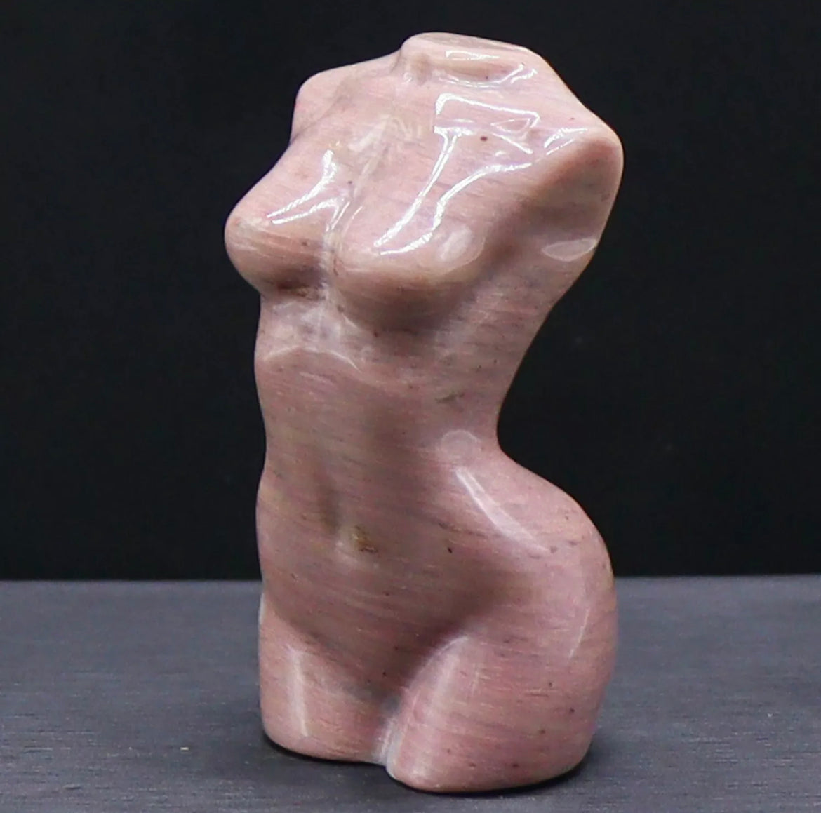 Natural Rhodonite Female Body Figurine