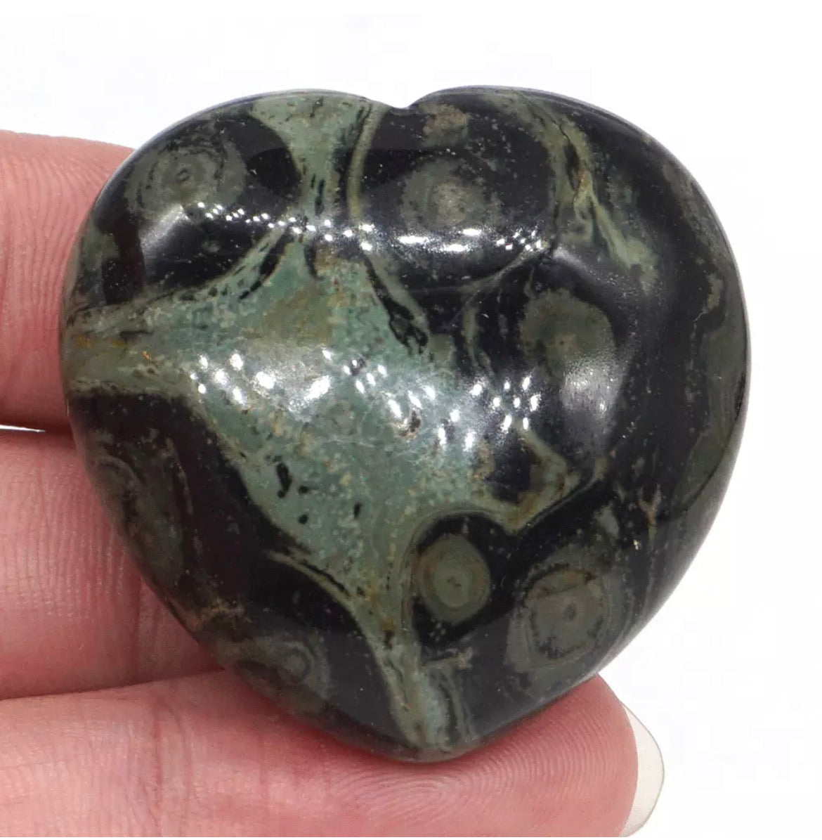 Natural Kambaba Jasper Heart