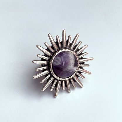 Amethyst Sun Ring