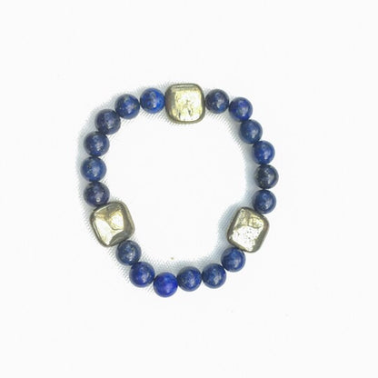 Sodalite & Pyrite Bracelet