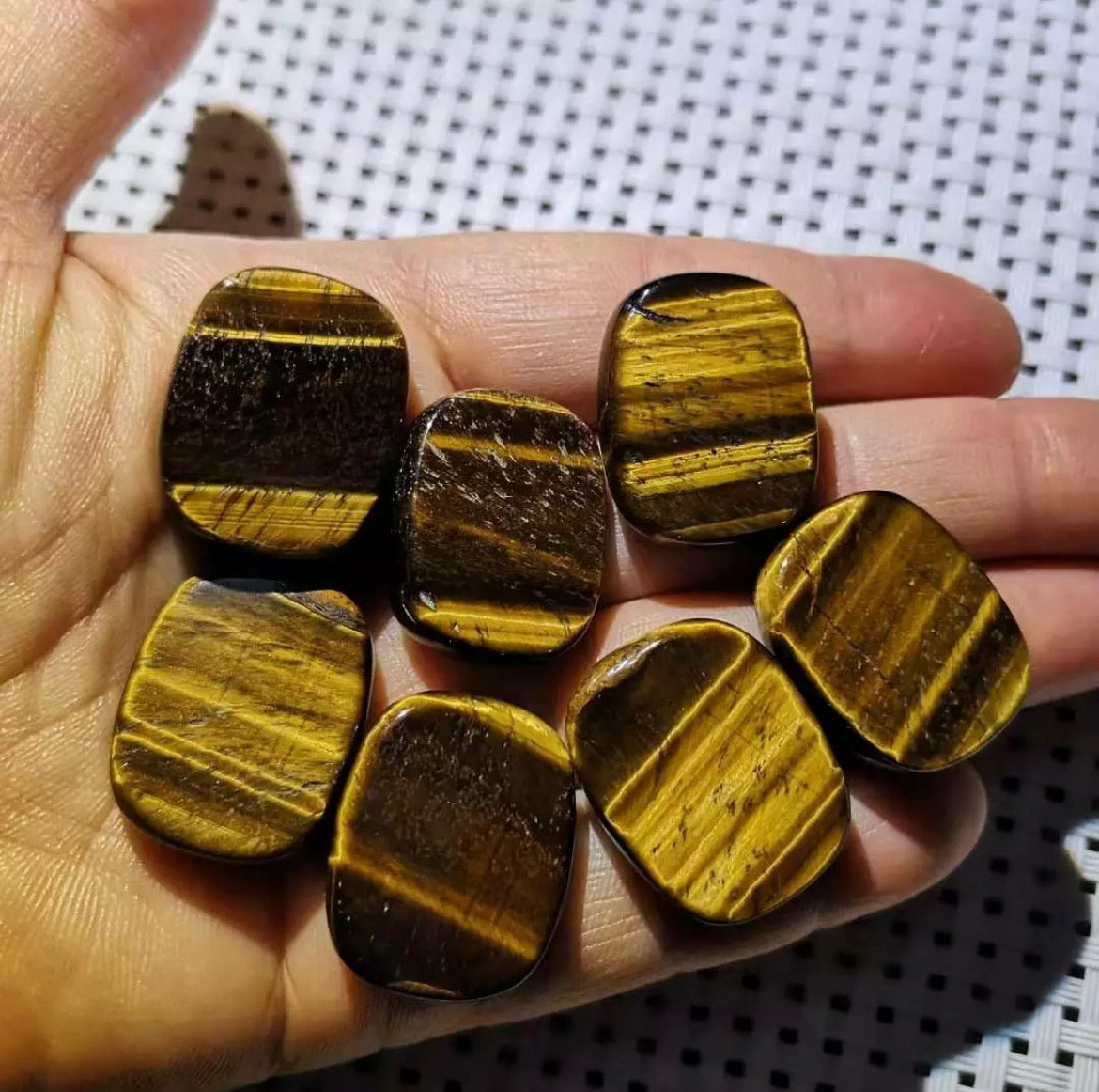 Natural Tiger Eye Worry Stone