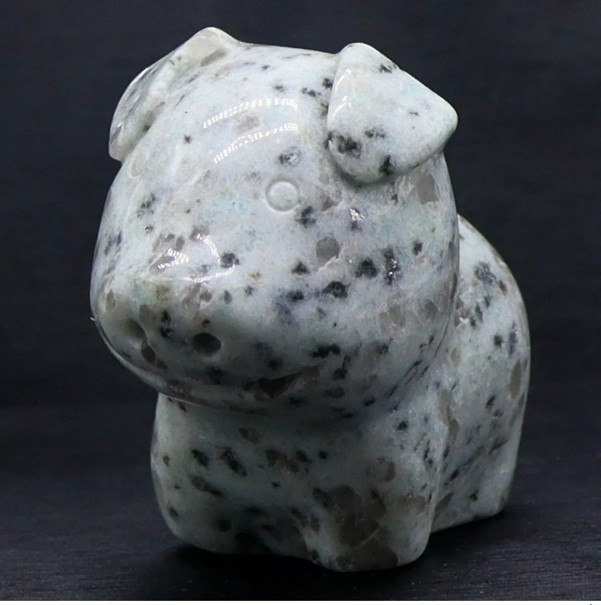 Sesame Jasper Pig figurine