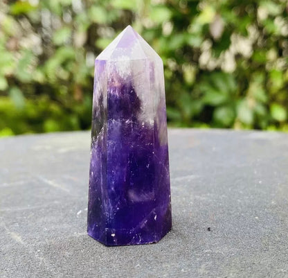 Natural Amethyst Crystal Wand Obelisk