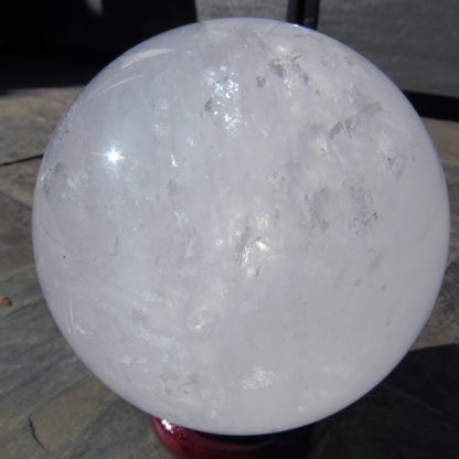 Natural Quartz gemstone Sphere