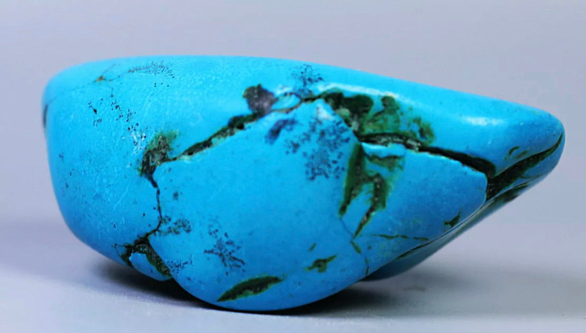 Blue turquoise gemstone rough stone Crystal mineral specimen