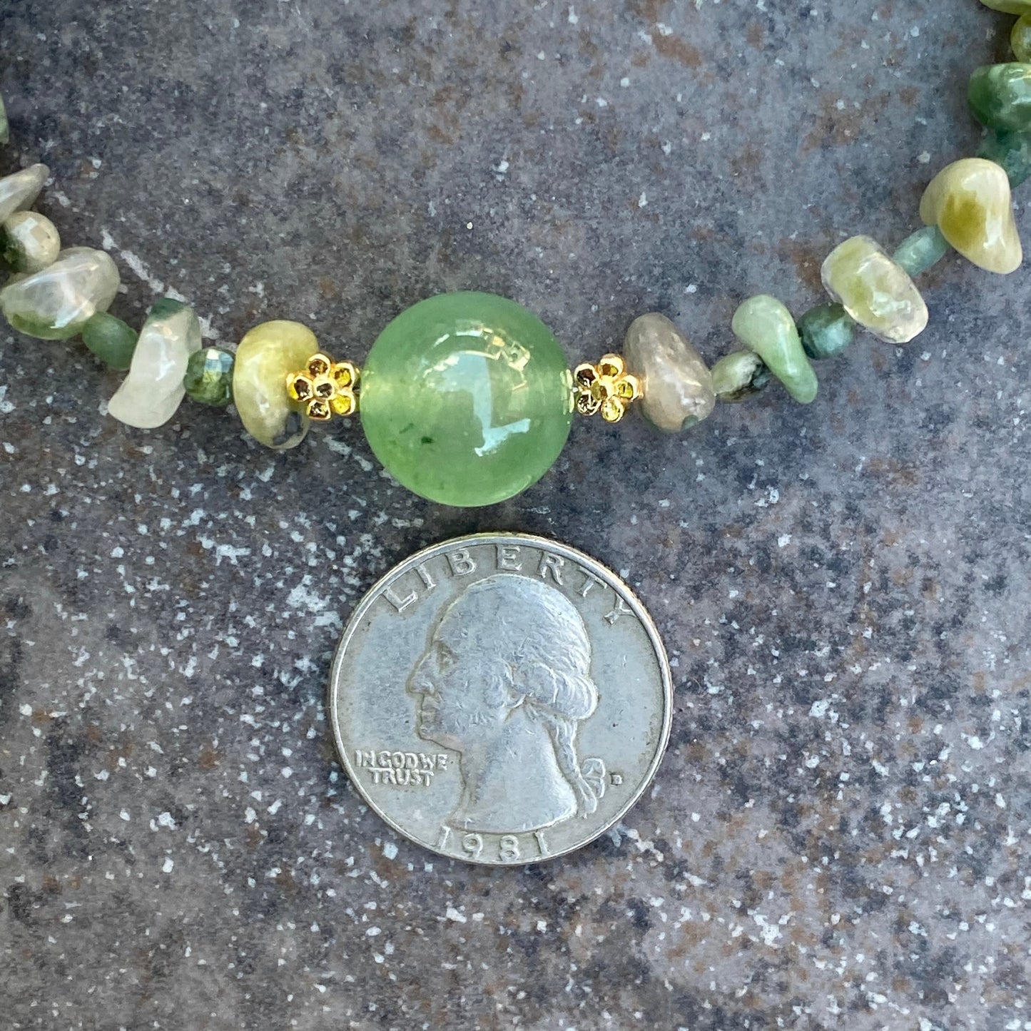 Green Tourmaline gemstone Bracelet