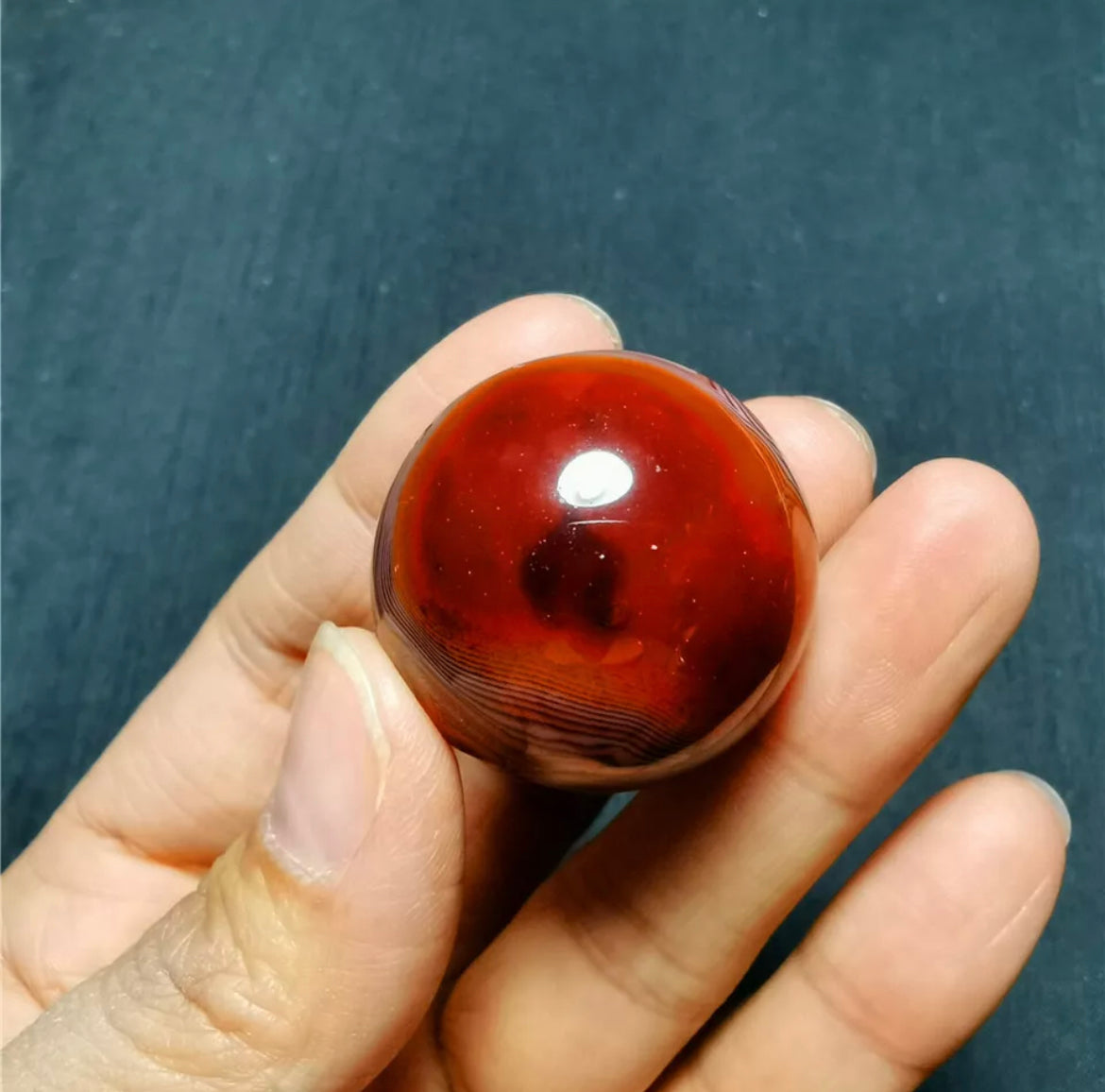 Natural Banded Agate Sphere