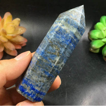 Natural Lapis Lazuli Gemstone Crystal Wand