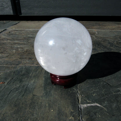 Natural Quartz gemstone Sphere