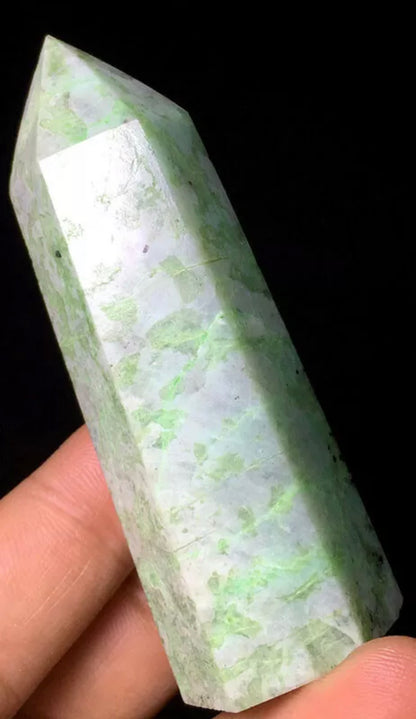 Natural Green Moonstone Wand