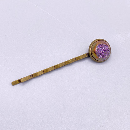 Druzy gemstone Bobby Pins