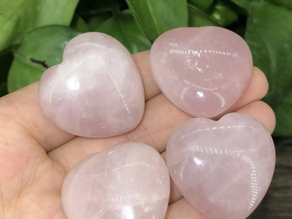 Natural Rose Quartz Heart