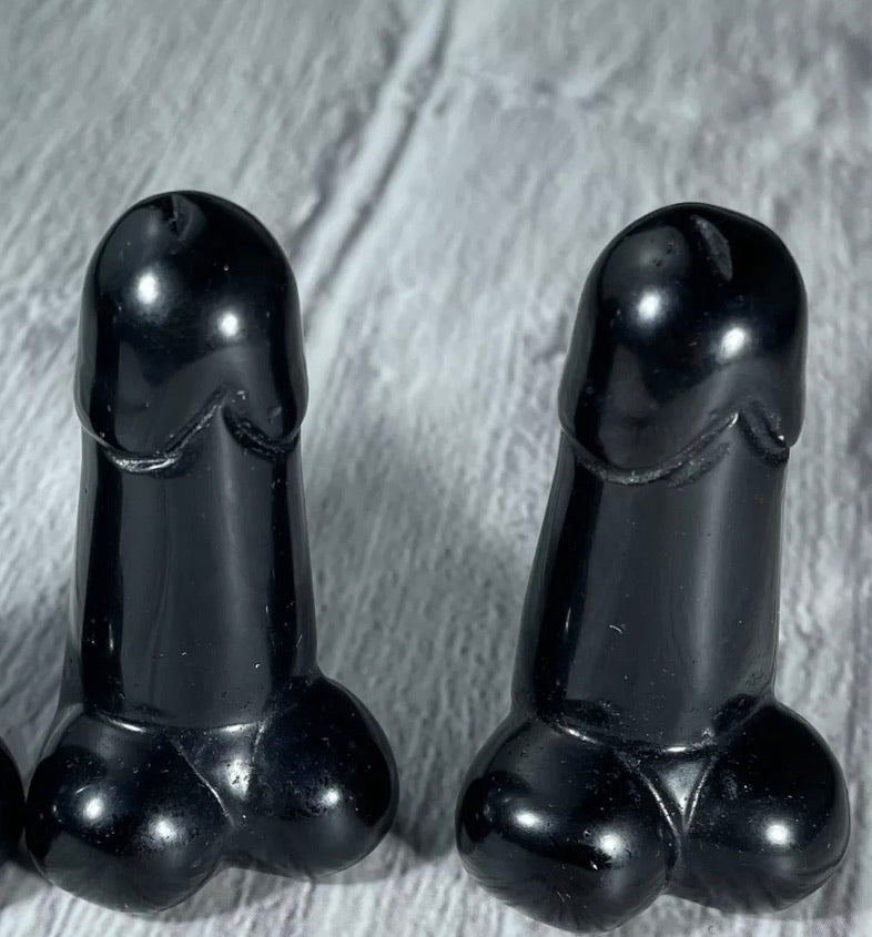 Natural Black Obsidian Penis