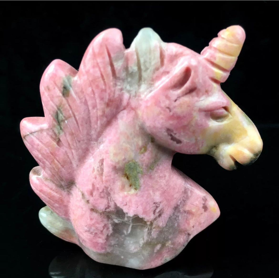 Natural Rhodonite Unicorn