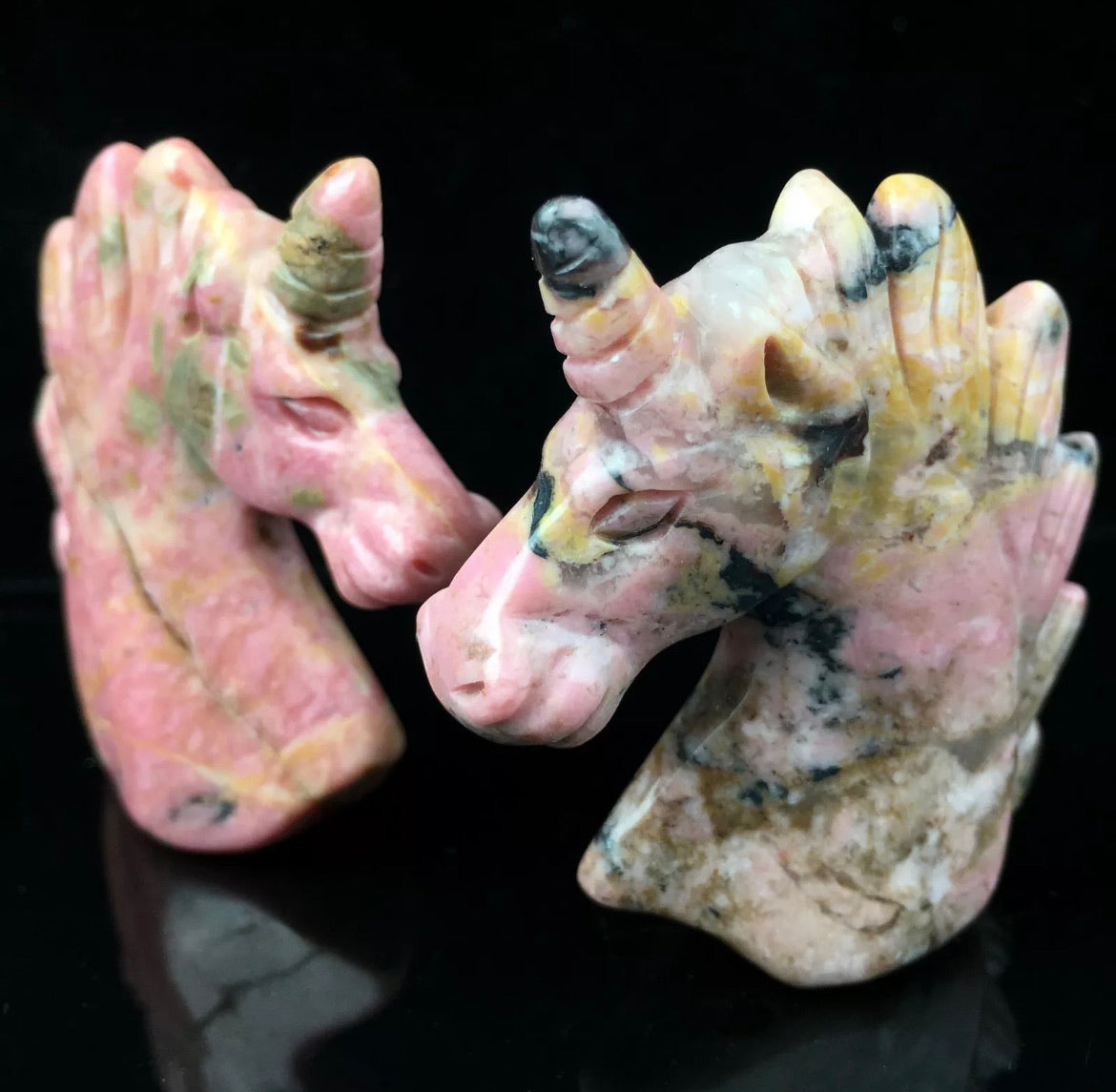 Natural Rhodonite Unicorn