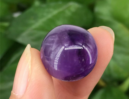 Semiprecious Genuine Amethyst gemstone Crystal mini-Sphere