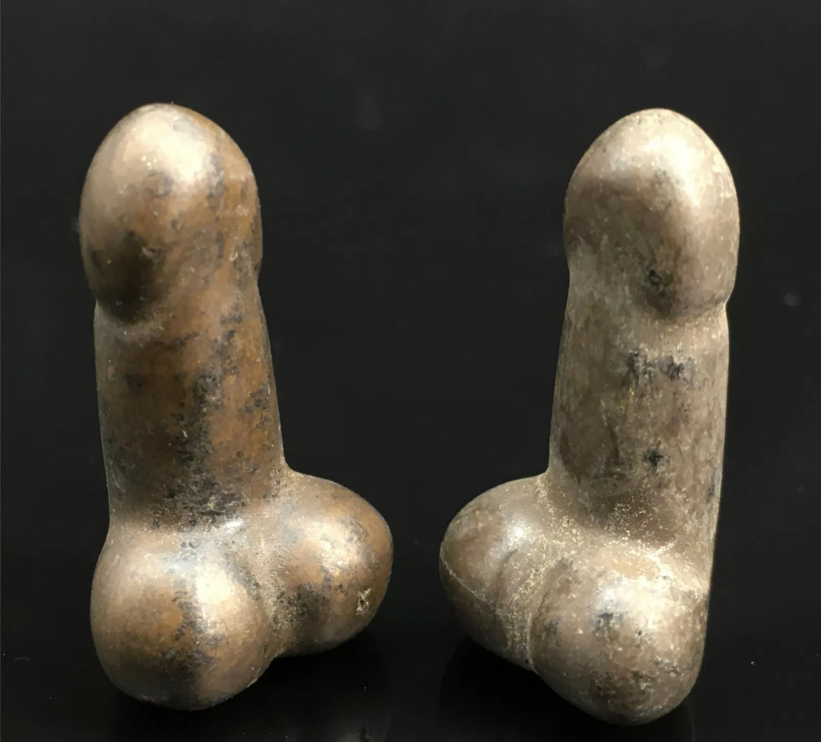 Natural Pyrite gemstone Penis Figurine