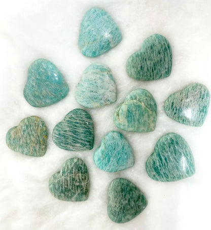 Natural Amazonite Mini Heart