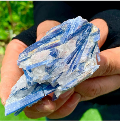 Natural Kyanite in Quartz free form