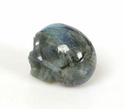 Natural Labradorite Gemstone carved skull