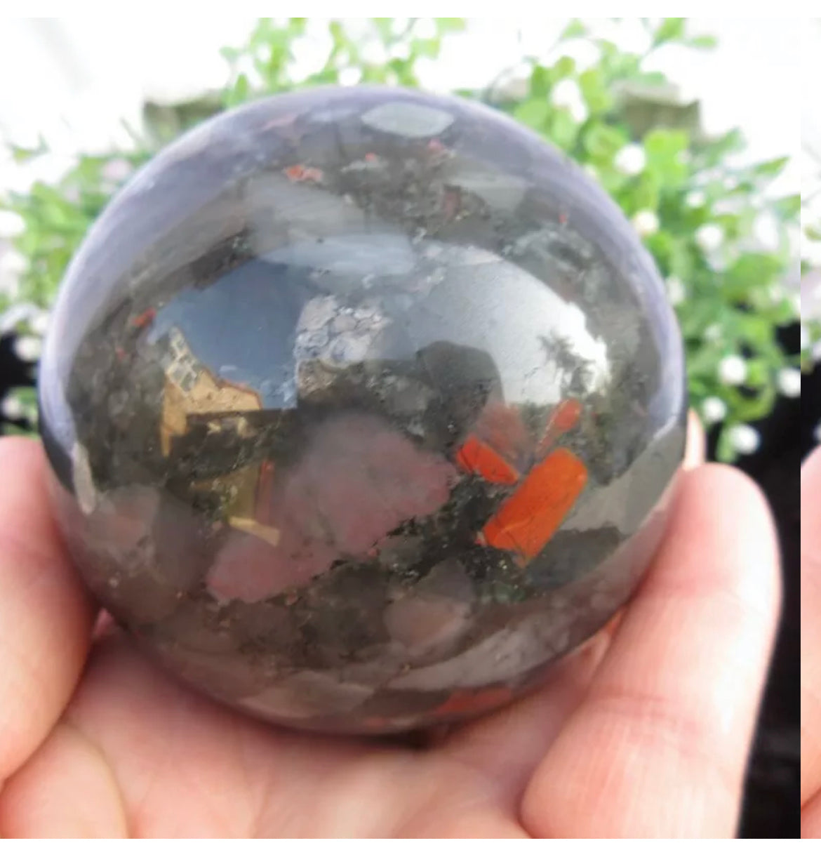 Natural African Bloodstone Sphere