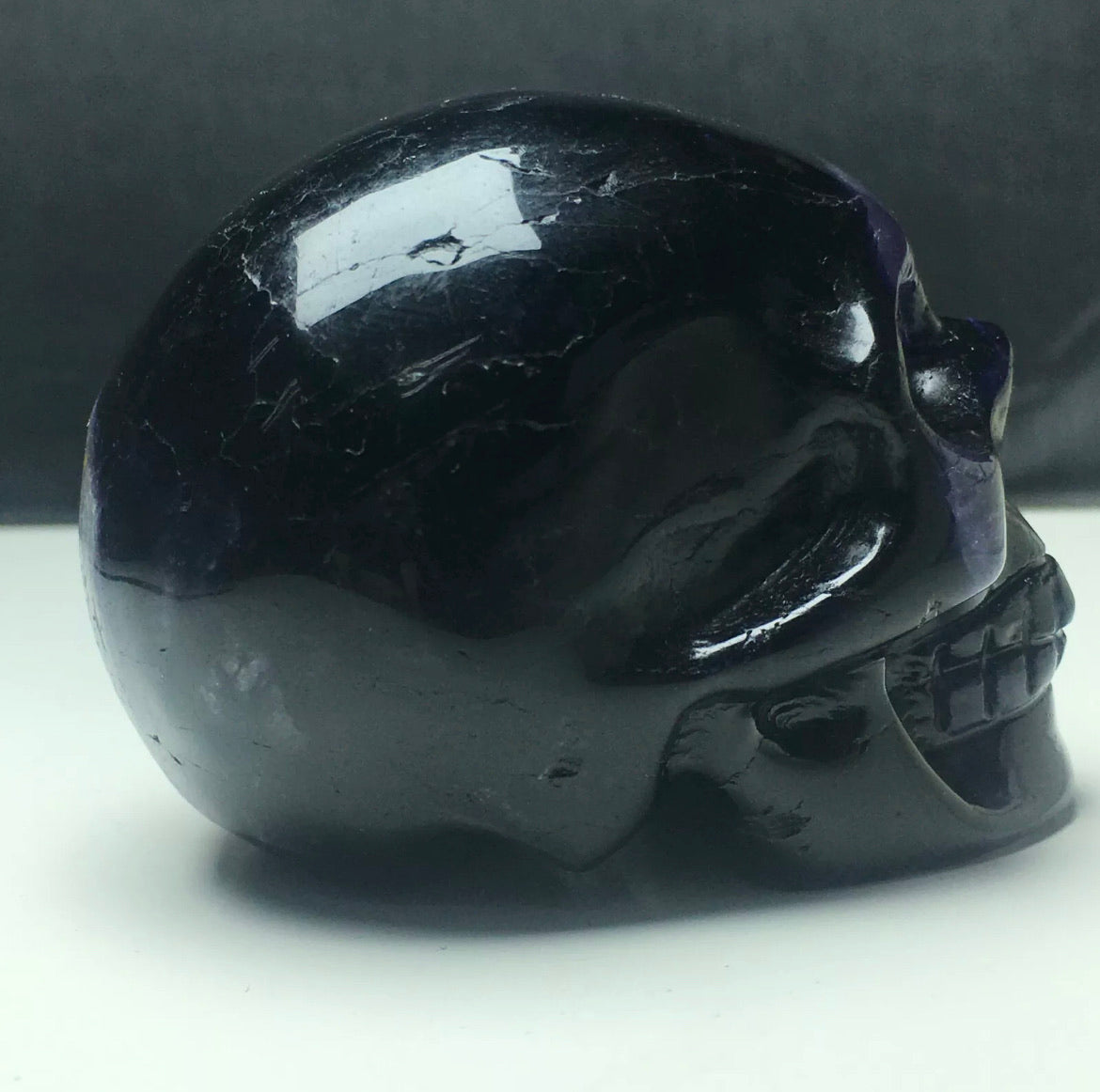 Gemstone Fluorite Skull