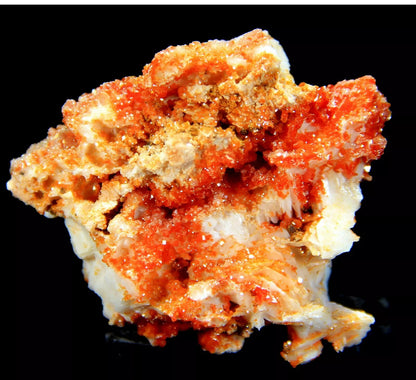 Superb Cherry Vanadinite Crystals on Matrix