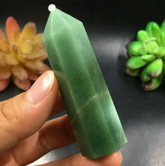 Natural Green Aventurine Crystal Wand