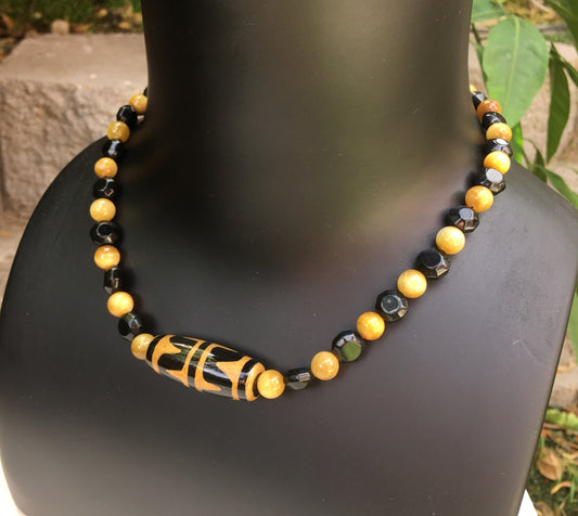 Golden Tiger Eye gemstone necklace