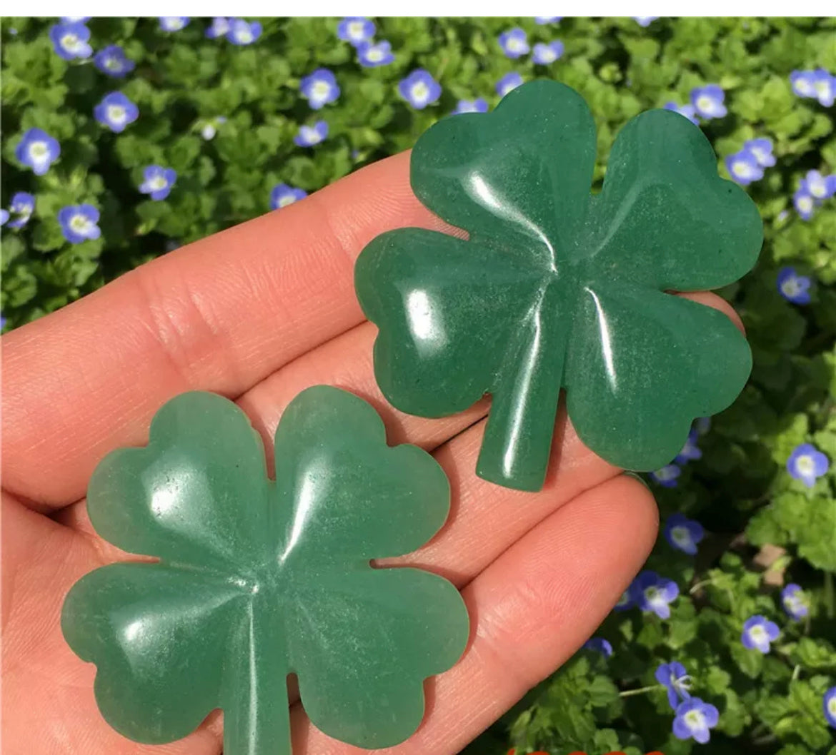 Green Aventurine Four Leaf Clover