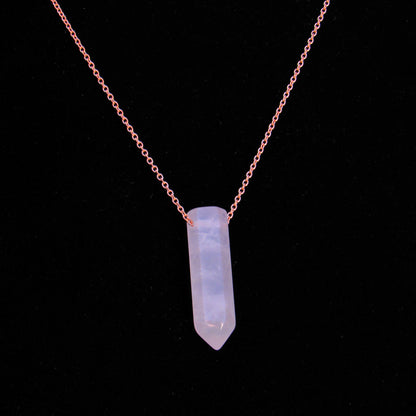 Rose Quartz Point Necklace