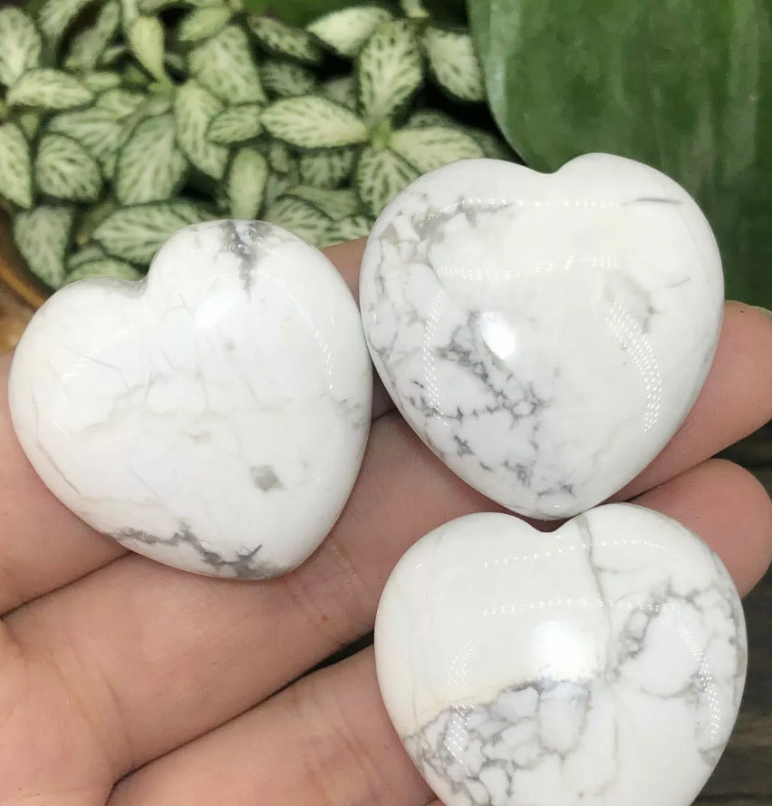 Natural White Turquoise Heart