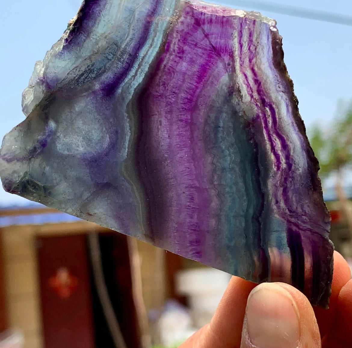 Natural Rainbow Fluorite Free form gemstone