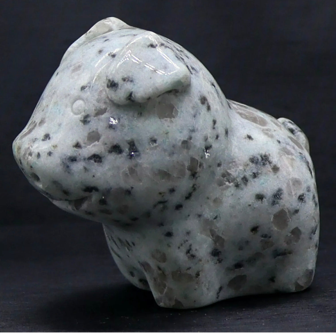 Sesame Jasper Pig figurine