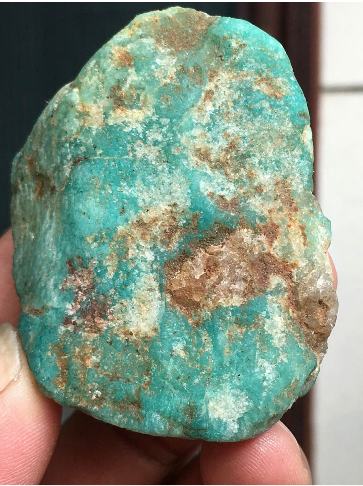 Natural rough form Amazonite