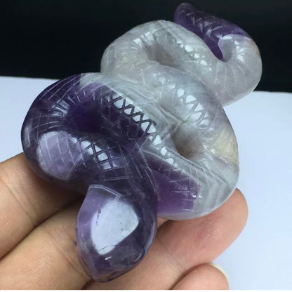 Natural Amethyst Snake