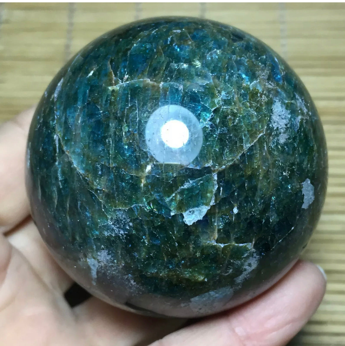 Apatite Gemstone energy Sphere