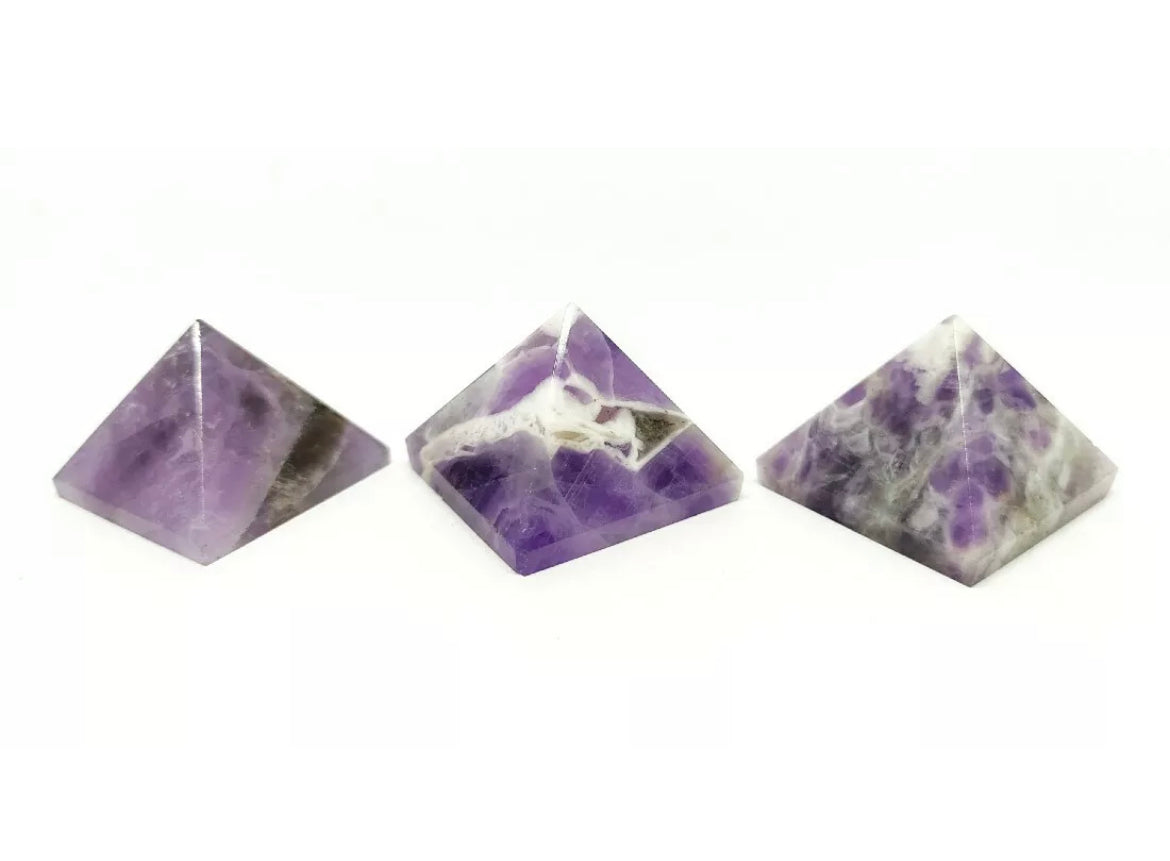 Natural Amethyst Crystal Pyramid