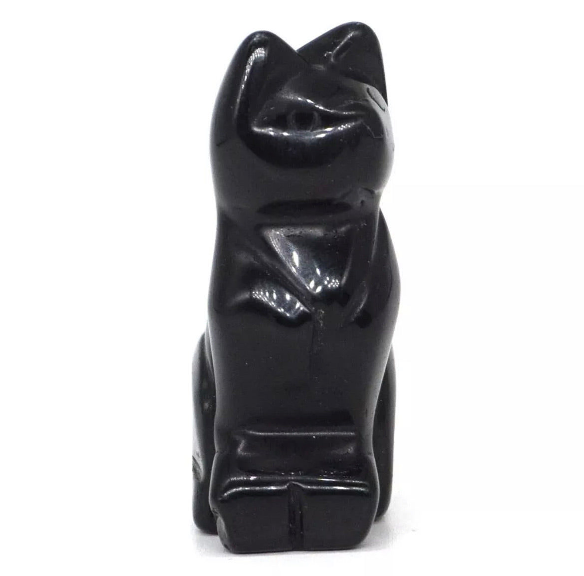 Natural Black Obsidian Cat