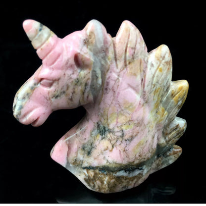 Natural Rhodonite Unicorn