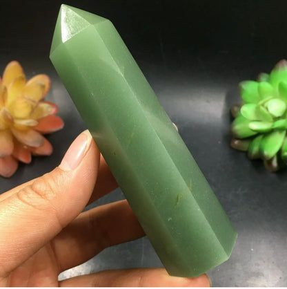 Natural Green Aventurine wand Point