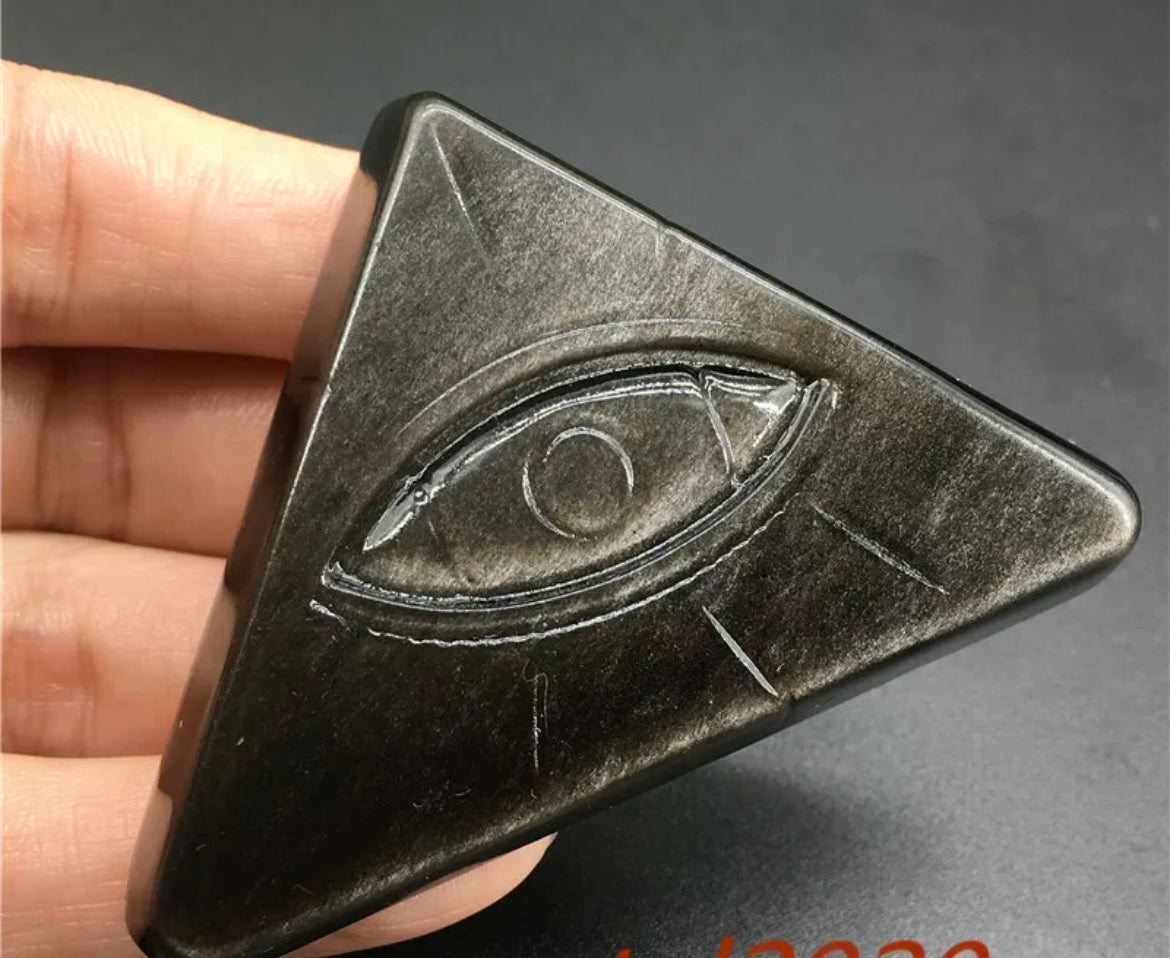 Natural Silver Obsidian Evil Eye Protection