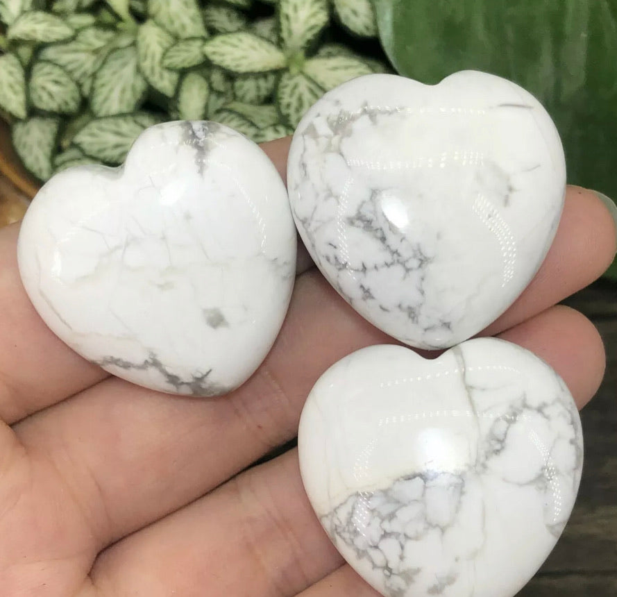 Natural White Turquoise Heart