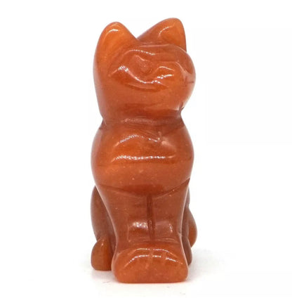 Natural Red Aventurine Cat