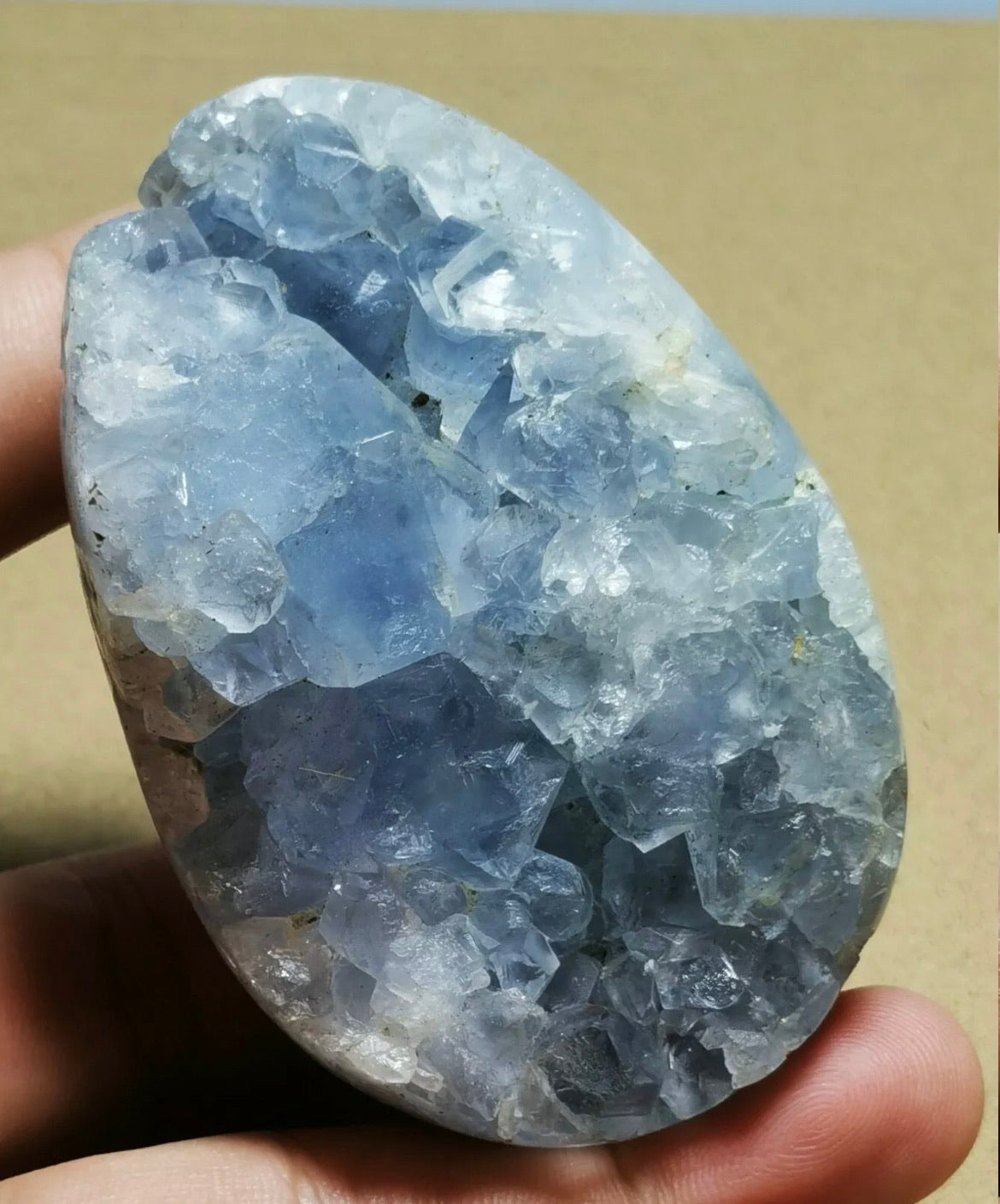 Rare Top Grade Gorgeous Sky Blue Celestite Geode