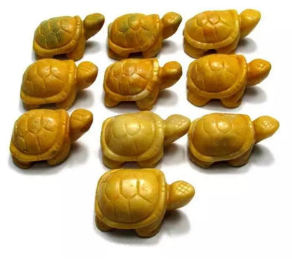 Natural Yellow Jasper Turtle