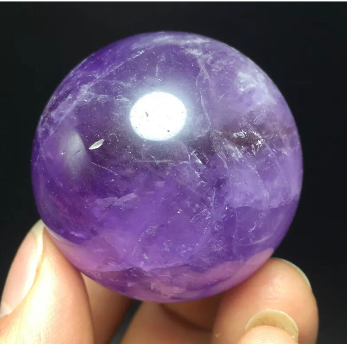 Natural Amethyst crystal sphere