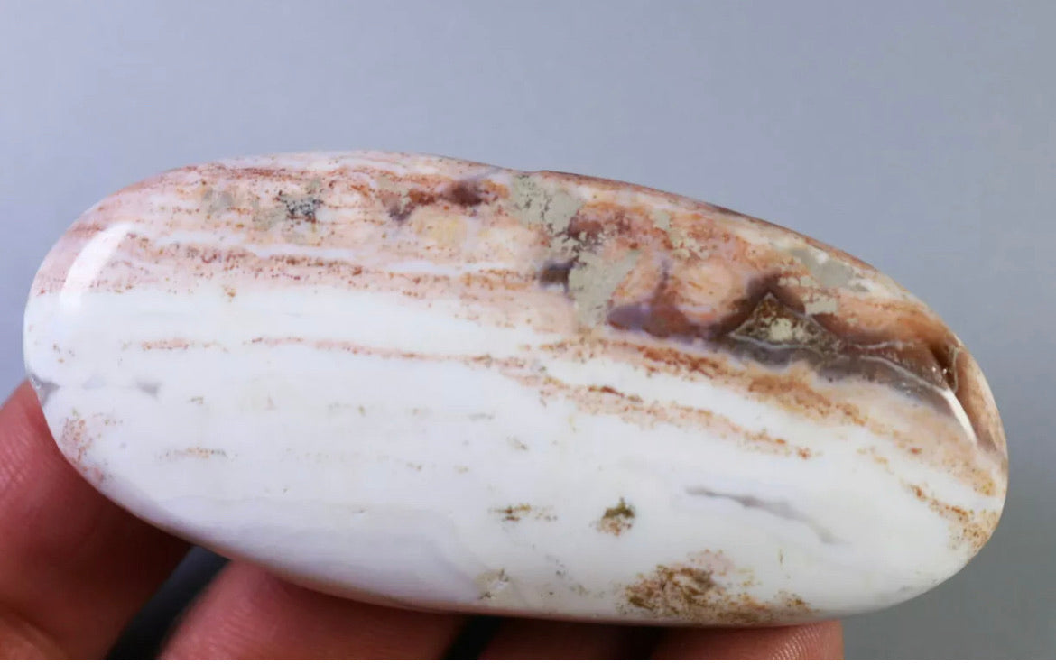 Natural Ocean Jasper Gemstone Palm Stone