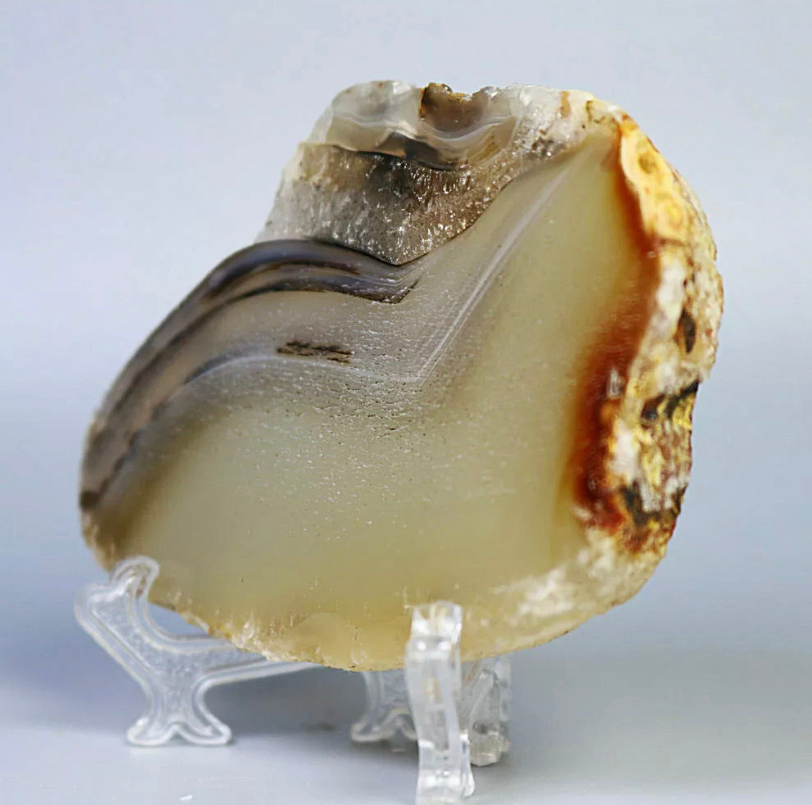 Agate Slice with Stand